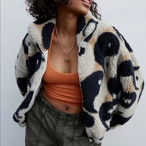 Urban Outfitters Olivia Yin Yang Sherpa Jacket